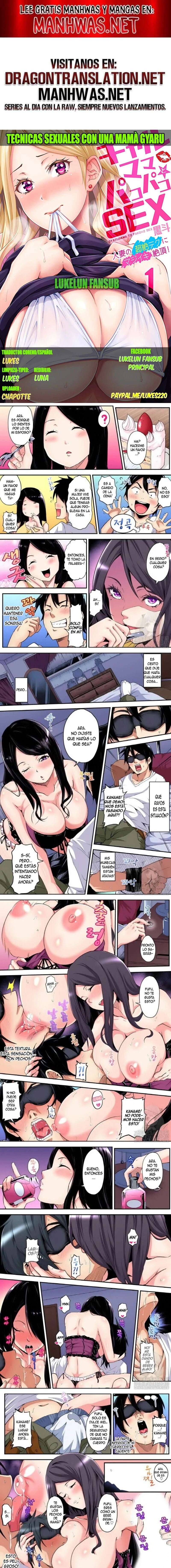 Técnicas educativas con una mamá gyaru Capítulo 10 - Page 1