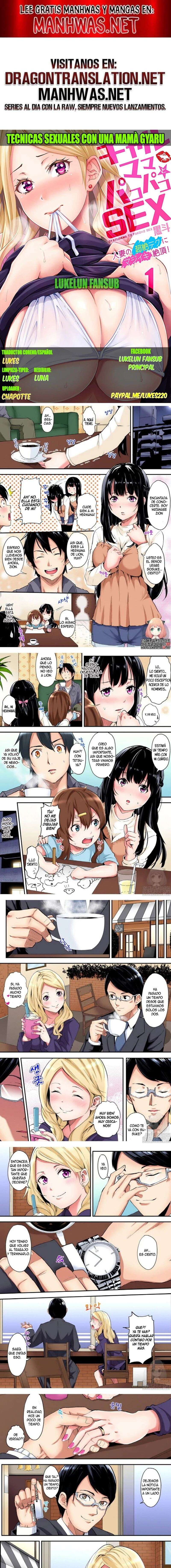 Técnicas educativas con una mamá gyaru Capítulo 12 - Page 1