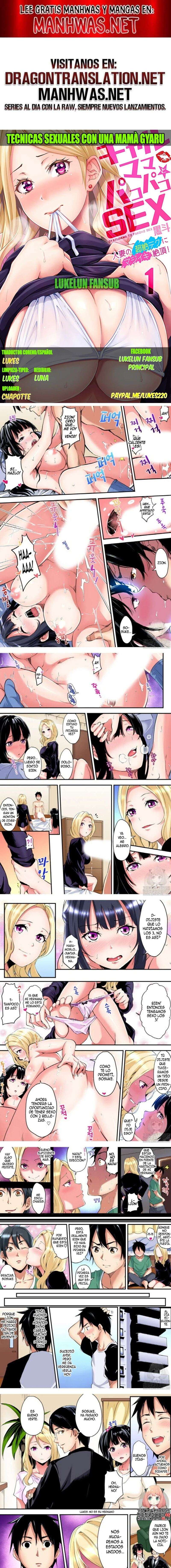 Técnicas educativas con una mamá gyaru Capítulo 20 - Page 1