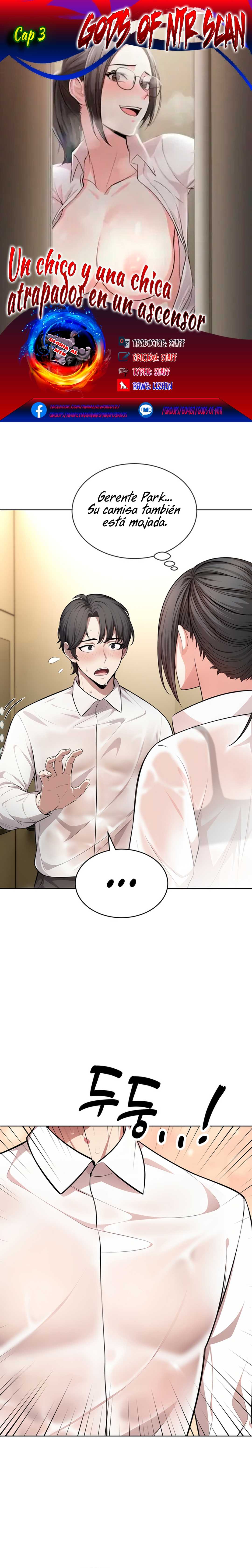 Un chico y una chica atrapados en un ascensor Capítulo 3 - Page 1