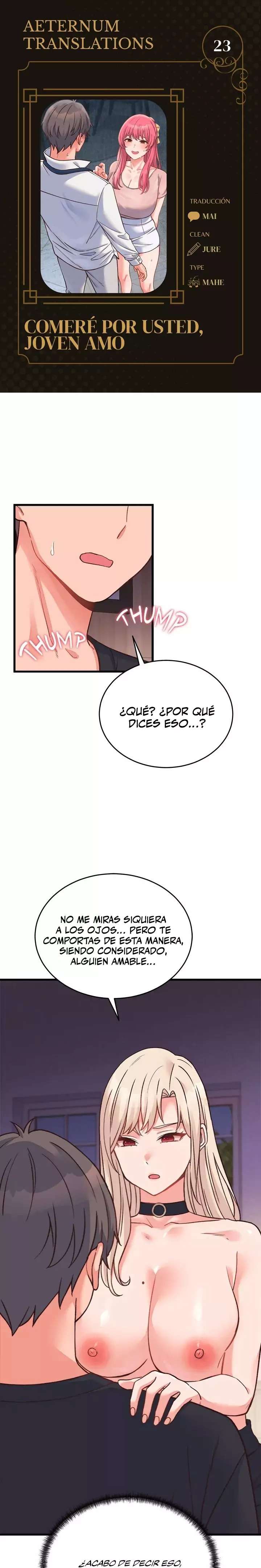 Comeré por usted, joven amo Capítulo 23 - Page 1