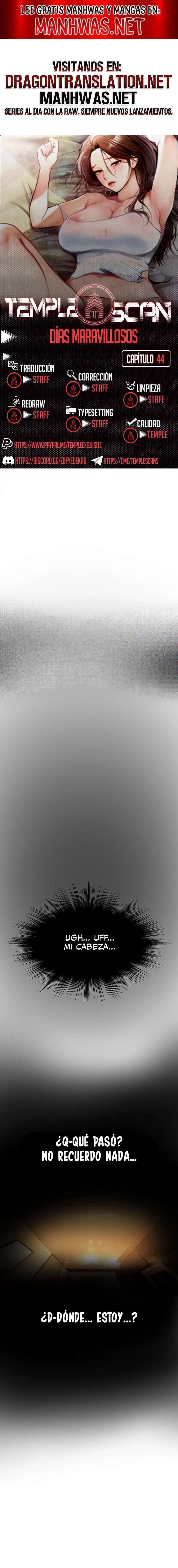 Días Maravillosos Capítulo 44 - Page 1