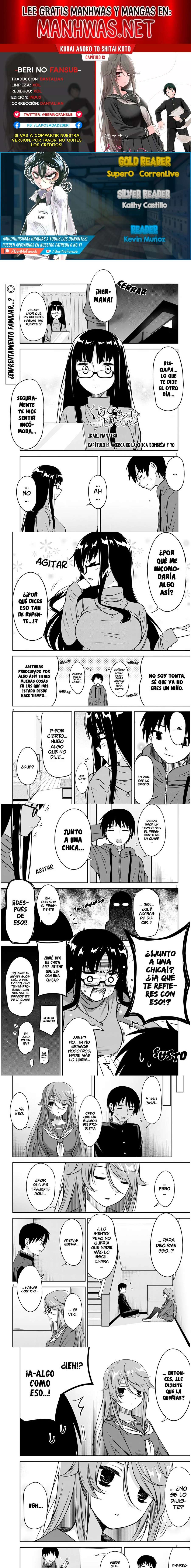 Kurai Anoko to Shitai koto Capítulo 13 - Page 1