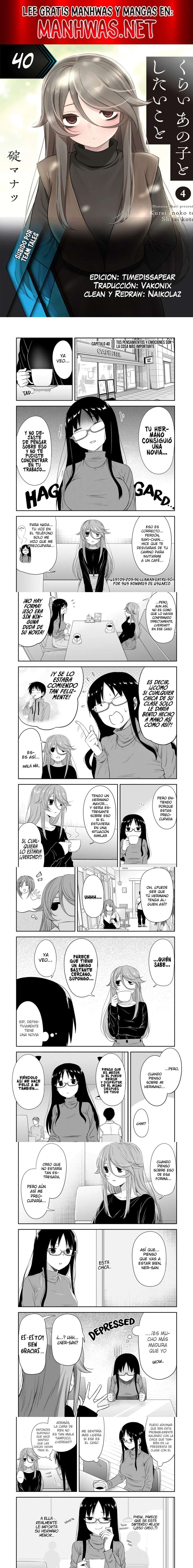 Kurai Anoko to Shitai koto Capítulo 40 - Page 1