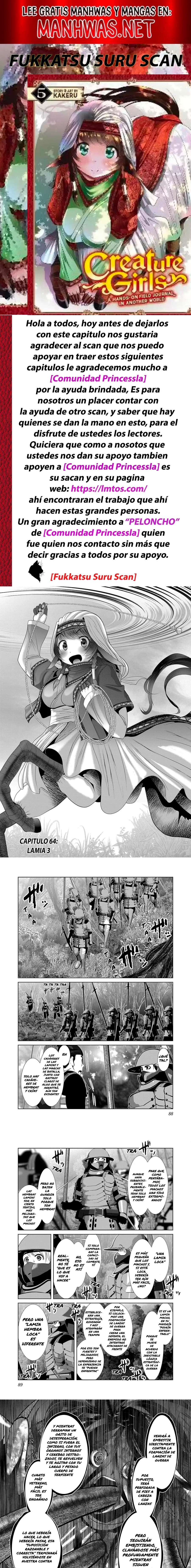 Creature Girls: A Hands-On Field Journal in Another World Capítulo 64 - Page 1