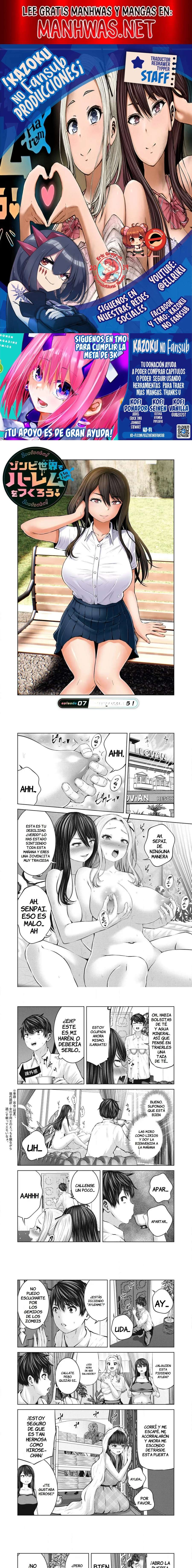 Zombie Sekai de Harem wo Tsukurou! Capítulo 7.1 - Page 1