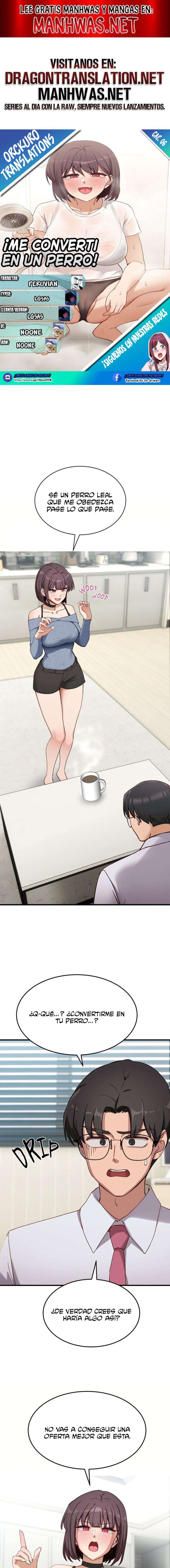 ¡Me convertí en un perro! Capítulo 6 - Page 1