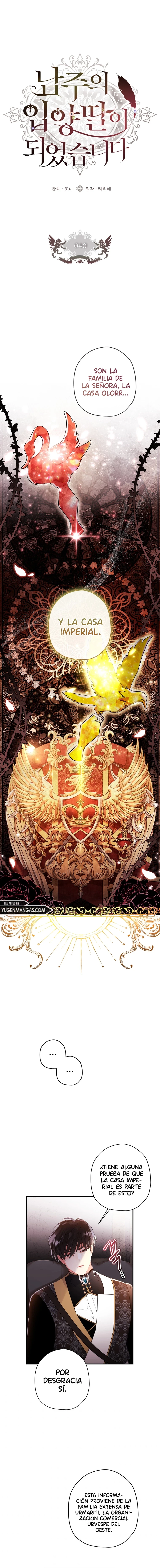 Me Convertí En La Hija Adoptiva Del Protagonista Masculino Capítulo 40 - Page 1