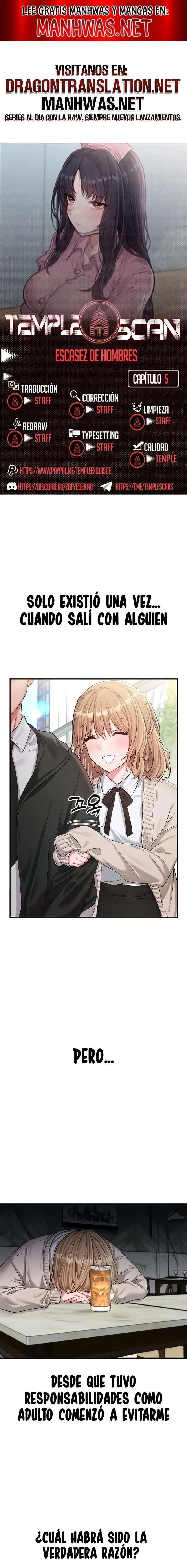 Escases de Hombres Capítulo 5 - Page 1