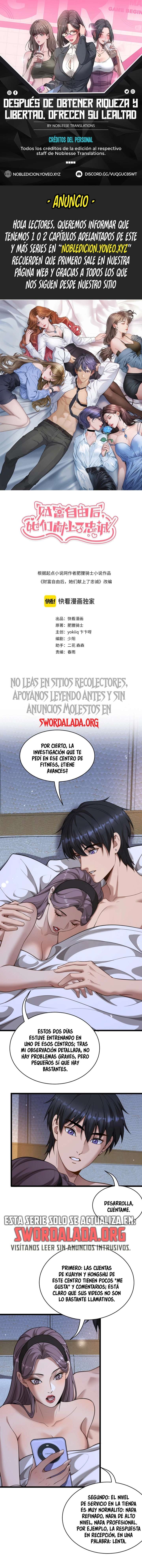 Me ofrecieron su lealtad despues de que obtuviera mucho dinero Capítulo 54 - Page 1