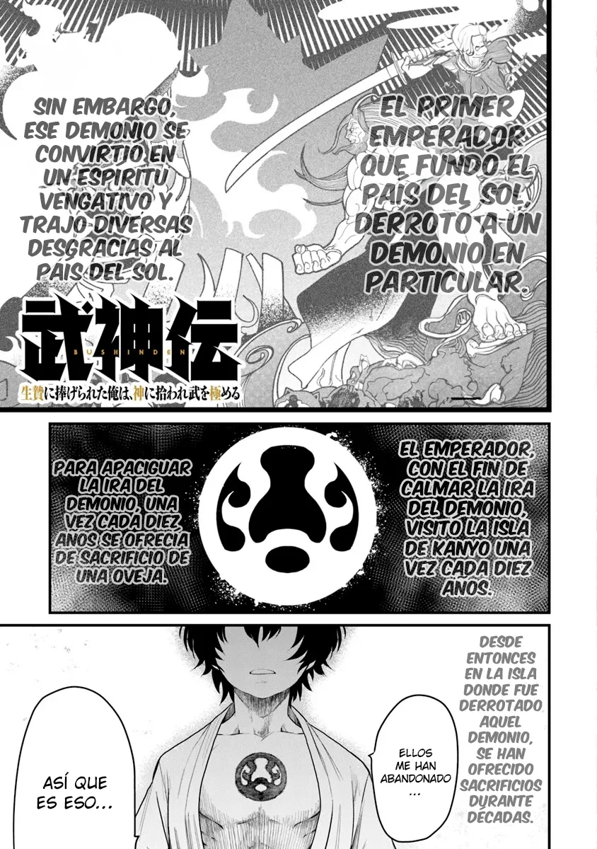 BUSHINDEN: IKENIE NI SASAGERARETA ORE WA, KAMI NI HIROWAREBU O KIWAMERU Capítulo 1.3 - Page 3