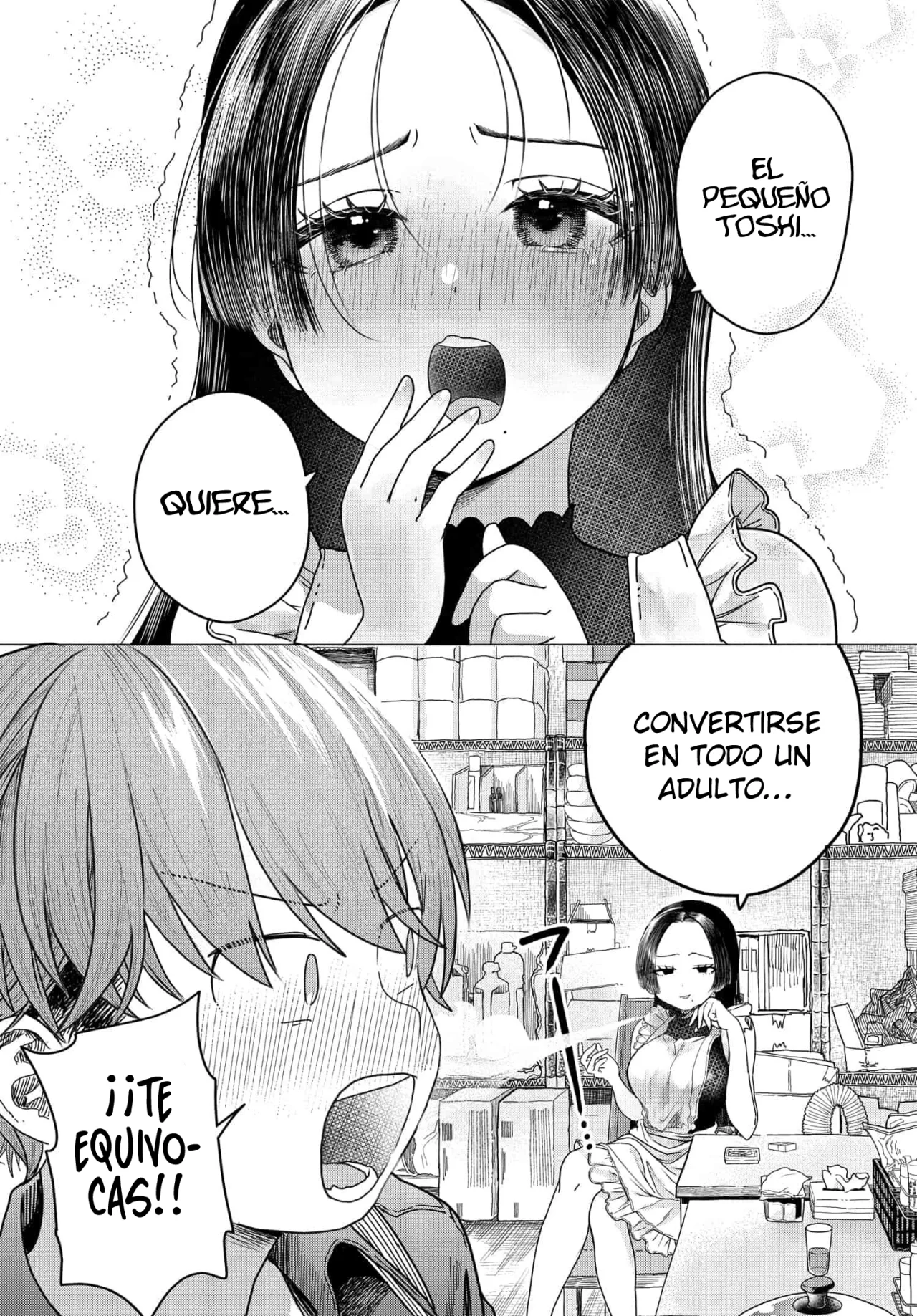 Una clienta habitual quiere divertirse Capítulo 27.2 - Page 4