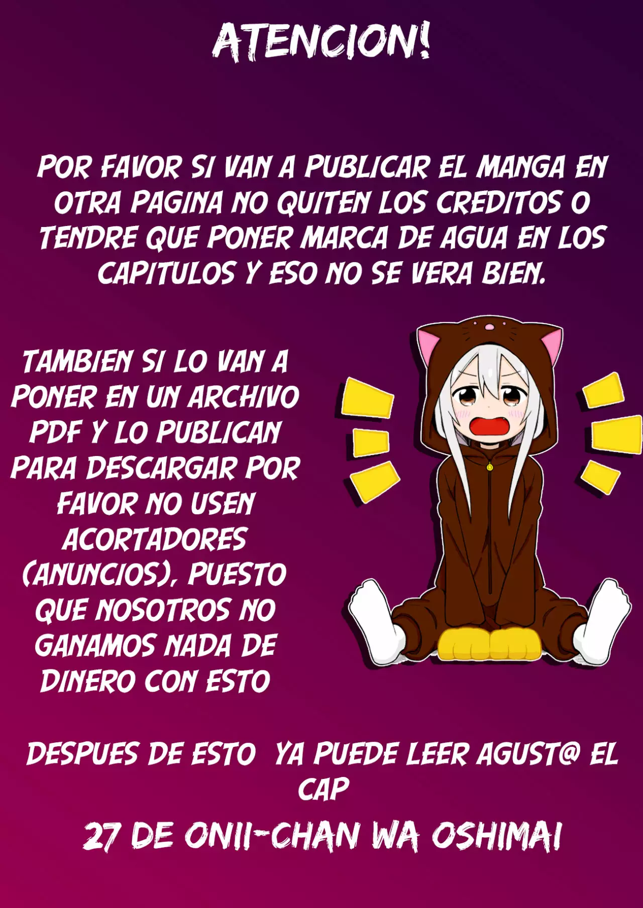 Onii-chan wa Oshimai Capítulo 27 - Page 4