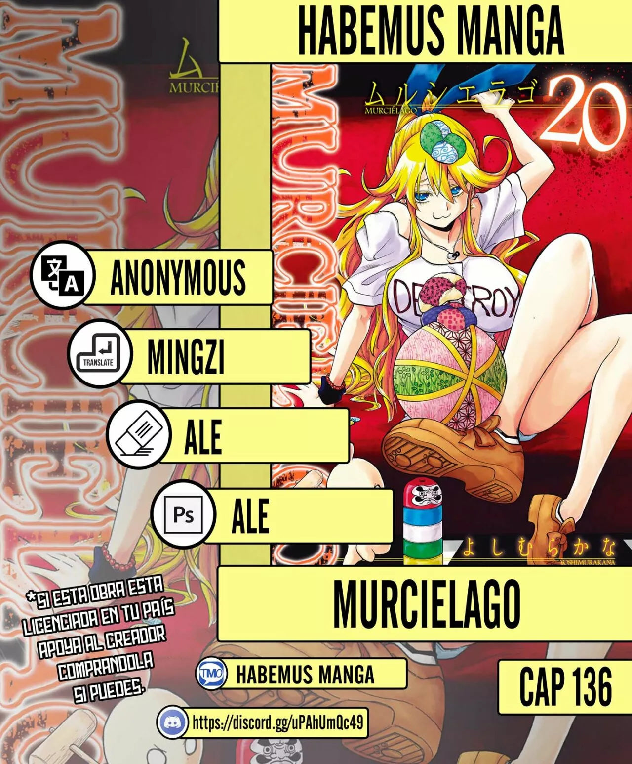 Murcielago Capítulo 136 - Page 1