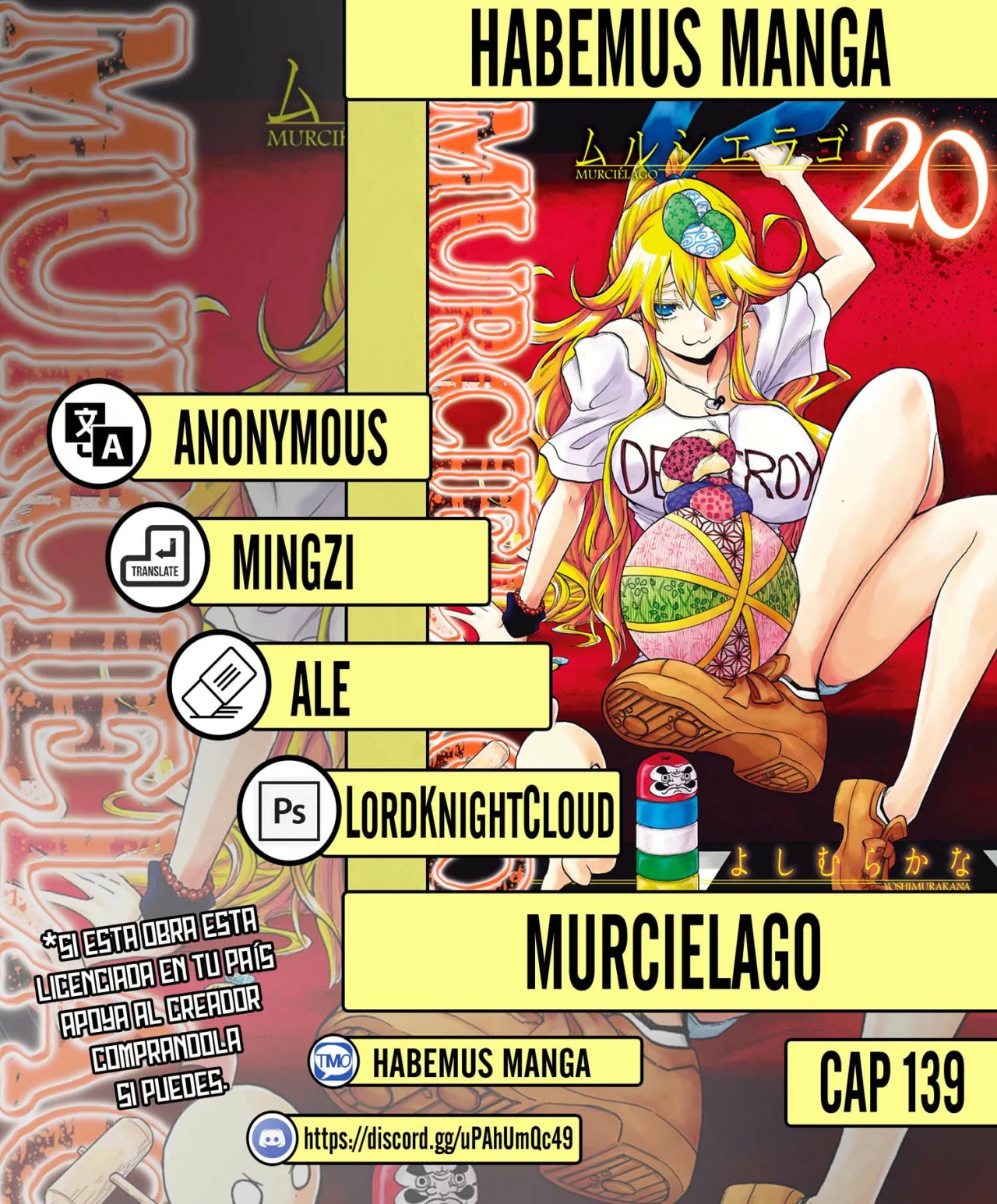 Murcielago Capítulo 139 - Page 1