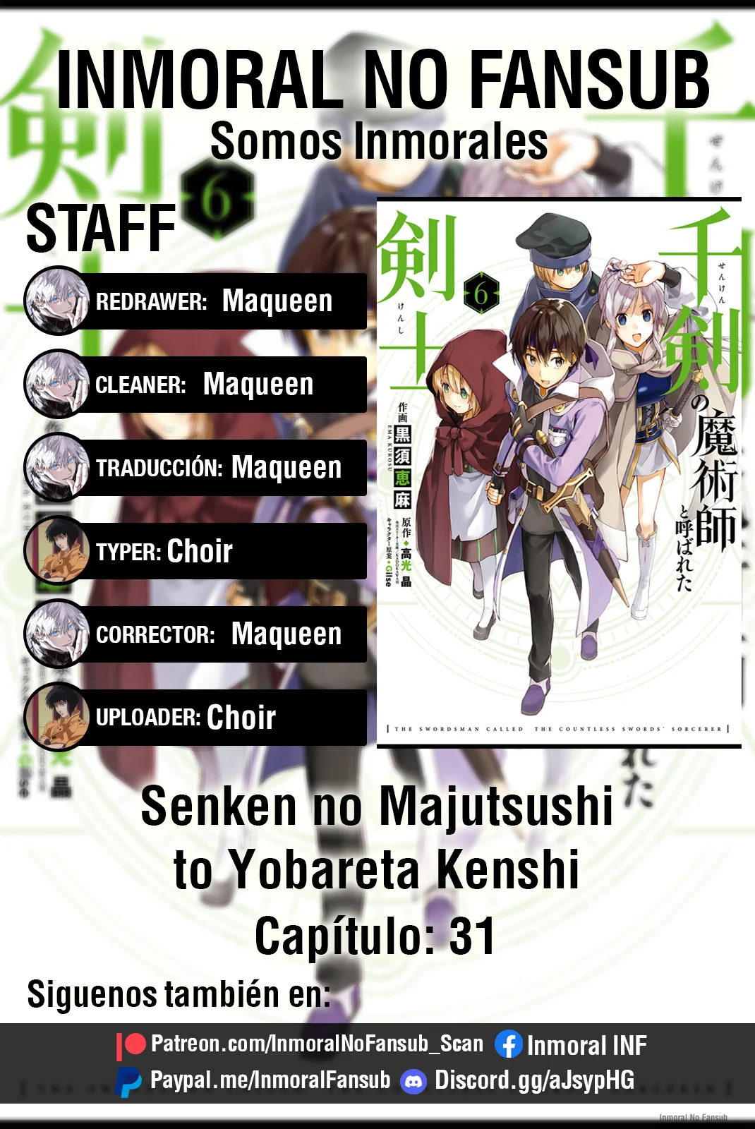 Senken no Majutsushi to Yobareta Kenshi Capítulo 31 - Page 1