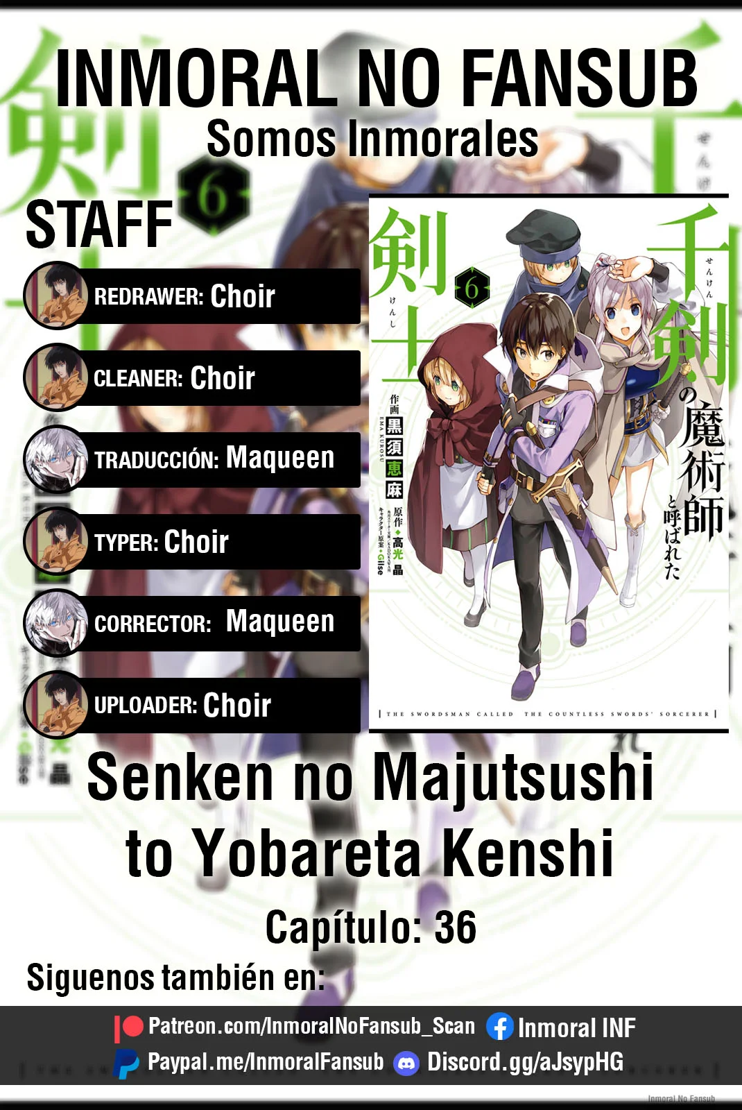 Senken no Majutsushi to Yobareta Kenshi Capítulo 36 - Page 1