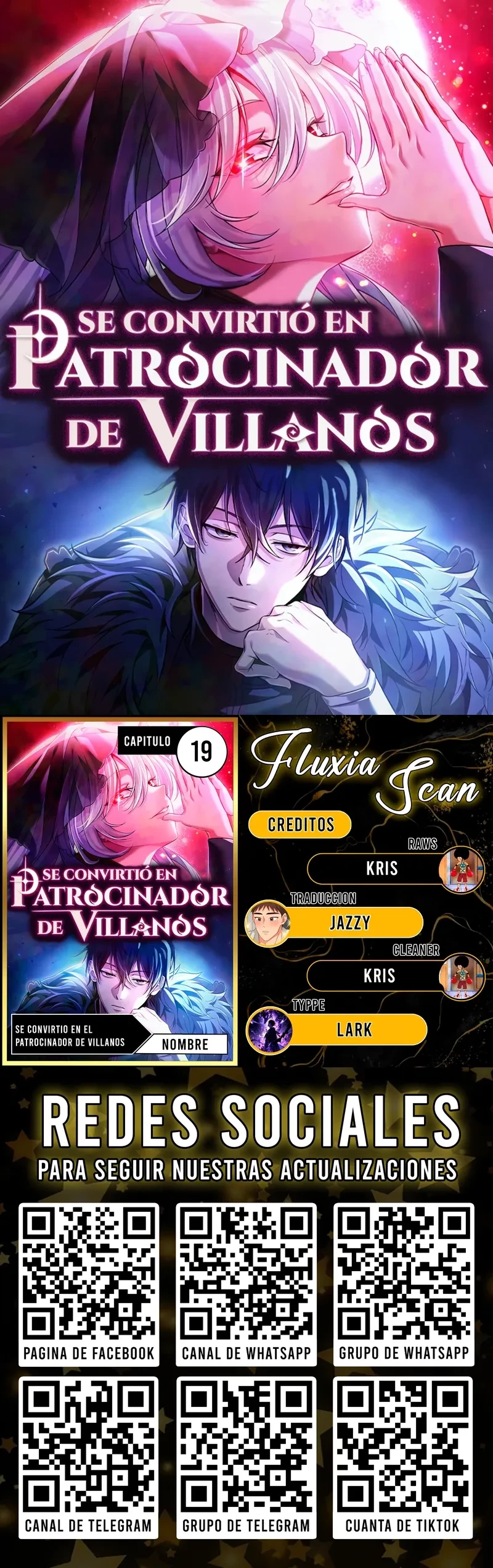 Se convirtió en patrocinador de villanos Capítulo 19 - Page 1