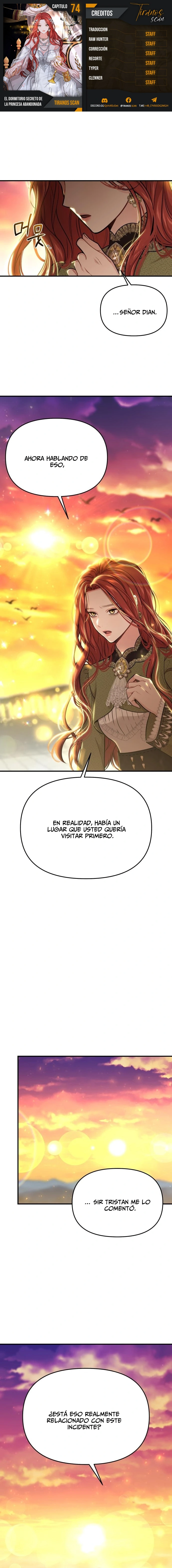El Dormitorio Secreto De La Princesa Abandonada Capítulo 74 - Page 1